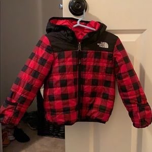 North face reversible winter jacket
